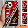 Maxcorners Silver Clay Target Shotgun Pull Clay Target Personalized Name Trap Shooting Phone Case