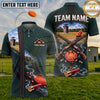 Maxcorners Trap Shooting Crossed Shotguns Shooting Range Scene Multiple Options Personalized Name, Team Name 3D Shirt