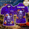 Maxcorners Demon Fierce Monster Face Multiple Options Personalized Name, Team Name 3D Shirt