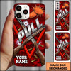 Maxcorners Double Shotgun Chevron Pull Clay Target Personalized Name Trap Shooting Phone Case