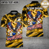Maxcorners Bowling American Eagle Patriotic Lightning Multiple Options Personalized Name, Team Name 3D Shirt