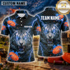 Maxcorners Tiger Roaring Lightning Multiple Options Personalized Name, Team Name 3D Shirt
