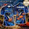 Maxcorners Cobra Venom Lightning Multiple Options Personalized Name, Team Name 3D Shirt