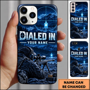 Maxcorners Long Range Shooting Dialed In Mountain Marksman Personalized Name 3D Phone Case