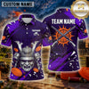 Maxcorners Clay Shooting Flame Skull Multiple Options Personalized Name, Team Name 3D Shirt