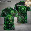 Maxcorners Bowling Electric Skull Storm Multiple Options Personalized Name, Team Name 3D Shirt