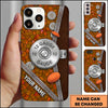 Maxcorners Metallic Pull Shotgun Blue Clay Target Personalized Name Trap Shooting Phone Case