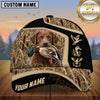 Maxcorners Black Khaki Panel Marsh Camo Dog Hunting Multicolor Options Personalized Name 3D Cap