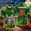 Maxcorners Clay Shooting Flame Skull Multiple Options Personalized Name, Team Name 3D Shirt