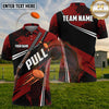 (5 Colors) Maxcorners Trap Shooting PULL Shotgun Clay Target Honeycomb Stripes Multiple Options Personalized Name, Team Name 3D Shirt