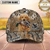 Maxcorners Dog Hunting And Duck Hunting Wetland Grass Camouflage Multiple Options Personalized Name 3D Cap