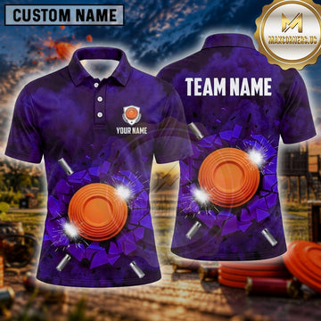 Maxcorners Clay Target Shooting Electric Disc Multiple Options Personalized Name, Team Name 3D Shirt