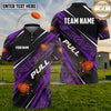 (5 Colors) Maxcorners Trap Shooting PULL Shotgun Clay Targets Geometric Grunge Multiple Options Personalized Name, Team Name 3D Shirt