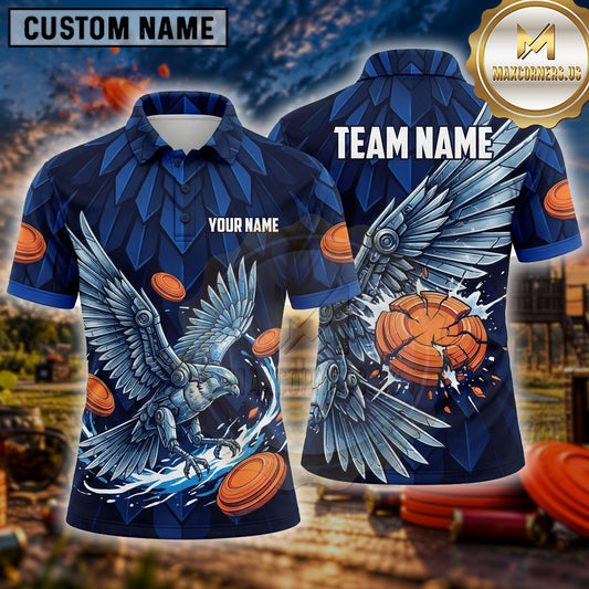 Maxcorners Trap Shooting Shirt Eagle Flying Target Hunter Multiple Options Personalized Name, Team Name 3D Shirt