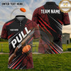 (5 Colors) Maxcorners Trap Shooting PULL Shotgun Clay Target Speed Lines Multiple Options Personalized Name, Team Name 3D Shirt
