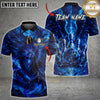 Maxcorners Bowling Dark Eagle Flaming Bowling Ball Multiple Options Personalized Name, Team Name 3D Shirt