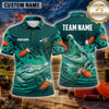 Maxcorners Clay Shooting Crossed Rifles Target Multiple Options Personalized Name, Team Name 3D Shirt