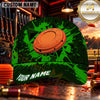 Maxcorners Orange Clay Target Graphic Clay Shooting Personalized Name 3D Cap