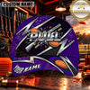 Maxcorners Metallic PULL Lightning Design Trap Shooting Personalized Name 3D Cap