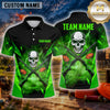 Maxcorners Skull Crossed Rifles Multiple Options Personalized Name, Team Name 3D Shirt