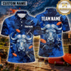 Maxcorners Bull Powerful Charging Beast Multiple Options Personalized Name, Team Name 3D Shirt