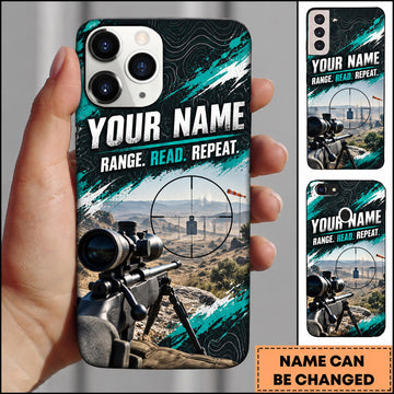 Maxcorners Long Range Shooting Range Read Repeat Precision Scope Personalized Name 3D Phone Case