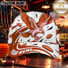 Maxcorners White Eagle Flying Targets Trap Shooting Personalized Name 3D Cap