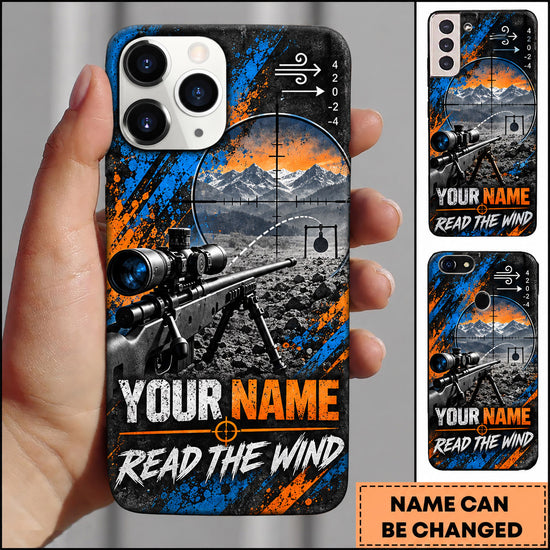 Maxcorners Long Range Shooting Read The Wind Precision Rifle Personalized Name 3D Phone Case