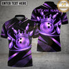 Maxcorners Bowling King Crown Luxury Swirl Multiple Options Personalized Name, Team Name 3D Shirt