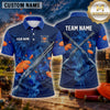 Maxcorners Clay Target Shooting Sport Swirl Multiple Options Personalized Name, Team Name 3D Shirt
