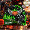 Maxcorners Flaming Winged Clay Target Trap Shooting Personalized Name 3D Cap