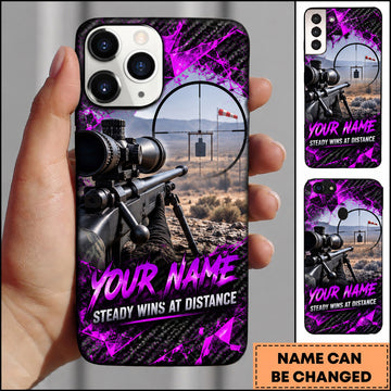 Maxcorners Long Range Shooting Steady Wins At Distance Personalized Name 3D Phone Case