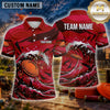 Maxcorners Clay Target Shooting Ocean Wave Splash Multiple Options Personalized Name, Team Name 3D Shirt