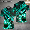 Maxcorners Bowling Ball and Pins Luxury Geometric Multiple Options Personalized Name, Team Name 3D Shirt