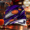 Maxcorners Abstract Racing Stripe Clay Targets Trap Shooting Personalized Name 3D Cap