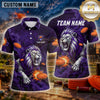 Maxcorners Lion Fierce Roaring Predator Multiple Options Personalized Name, Team Name 3D Shirt