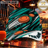 Maxcorners Abstract Racing Stripe Clay Targets Trap Shooting Personalized Name 3D Cap