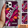 Maxcorners Silver Shotgun Typography Pull Clay Target Personalized Name Trap Shooting Phone Case