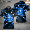 Maxcorners Bowling King Crown Luxury Swirl Multiple Options Personalized Name, Team Name 3D Shirt