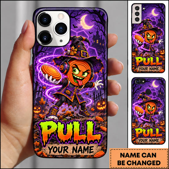 Maxcorners Trap Shooting Halloween Witch Clay Target Personalized Name 3D Phone Case