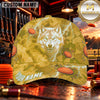 Maxcorners Howling Wolf Clay Targets Clay Shooting Personalized Name 3D Cap