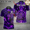 Maxcorners Darts Dark Eagle Flaming Dartboard Multiple Options Personalized Name, Team Name 3D Shirt