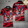 Maxcorners Bowling American Eagle Patriotic Lightning Multiple Options Personalized Name, Team Name 3D Shirt