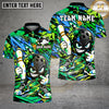 Maxcorners Bowling Ball Graffiti Cartoon Character Multiple Options Personalized Name, Team Name 3D Shirt