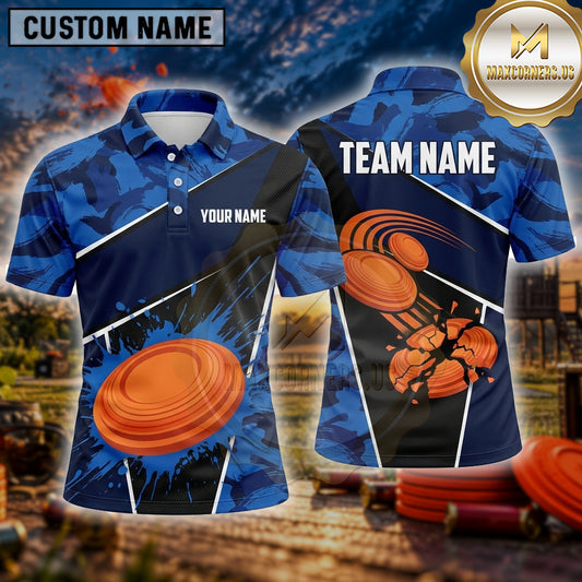 Maxcorners Trap Shooting Shirt Clay Burst Impact Multiple Options Personalized Name, Team Name 3D Shirt