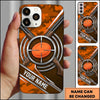 Maxcorners Crossed Shotguns Bullseye Clay Target Personalized Name Trap Shooting Phone Case