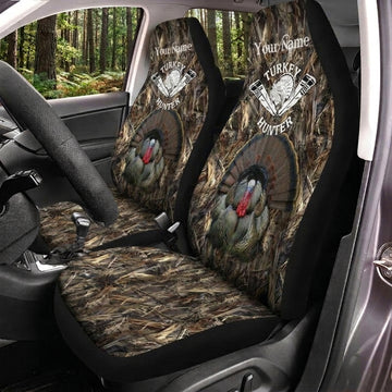 Maxcorners Turkey Hunting Woodland Camo Car Seat Covers