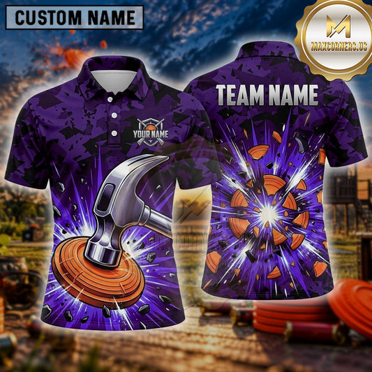 Maxcorners Trap Shooting Shirt Clay Impact Multiple Options Personalized Name, Team Name 3D Shirt