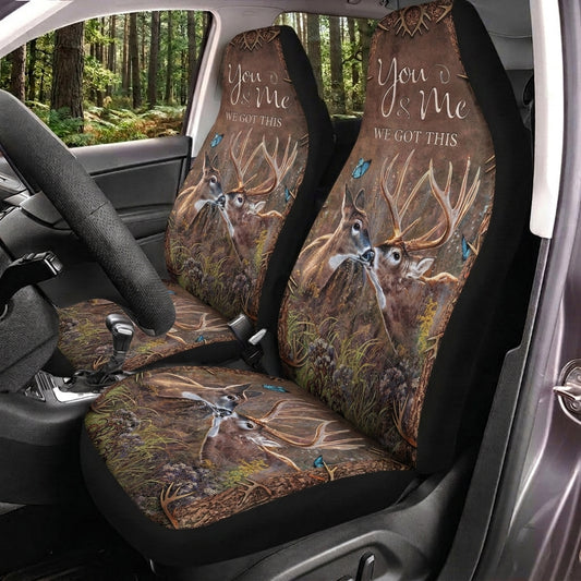 Maxcorners You And Me Deer Hunting Forest Car Seat Covers