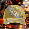 Maxcorners Diagonal PULL Shotgun Trap Shooting Personalized Name 3D Cap